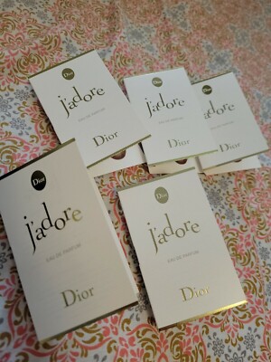 5 Pcs Dior J'adore Eau de Toilette EDT Sample Vial 1 ml / 0.03 oz perfume women