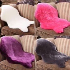 MOELLEUX TAPIS fausse fourrure peau de Mouton Poilu souple antidérapant housse