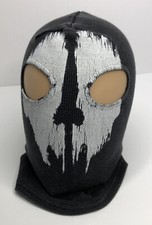 Balaclava Mask Skull Face Black White Unisex One Size Cotton Face Head Cover