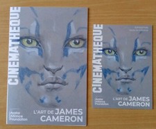 JAMES CAMERON Dépliant + carte/flyer expo Cinémathèque 2024 Avatar/Titanic/Art