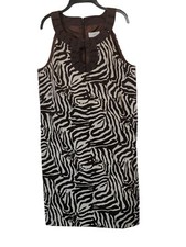 Ann Taylor Loft SZ 10 Animal Print Stretch Pencil Dress