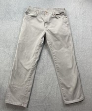 Vintage Wrangler Men's Denim Jeans Gray Size 34X30 actual 32X28.5 Made/USA 6-3