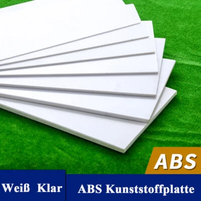 ABS Kunststoffplatte Platte Hartplastikplatte Schlagzähigkeit Platte Weiß Klar - Bild 1 von 4