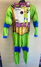TMNT Mutant Mayhem Leo Kids Costume W/Light Up Belt 10/12 Medium NWT