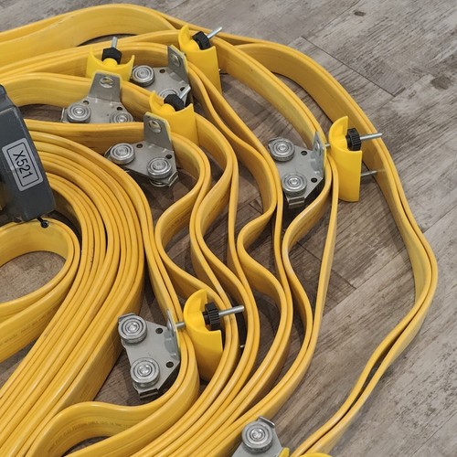 Darka Flat-Flex Festoon ~59' OAL Cable Carrier Travel System Kit 16AWG 600V - Picture 11 of 13
