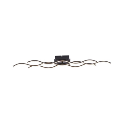 LED Deckenlampe dekorativ schwarz warmweiß 3000k Wohnzimmer Schlafzimmer Flur