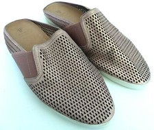 Frye Melanie Gore Perforated Womens Size 10M Rose Gold Slide Mule Casual Sandals