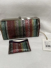 NWT HOBO INTERNATIONAL Holiday Lauren Wallet matching Card Case Great Gift