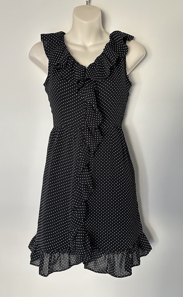 Bardot Size 8 Women's Party/Cocktail Work Dress Black White