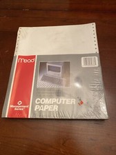 Papel de impresora de computadora Mead 1988 continuo 250 páginas matriz de puntos nuevo