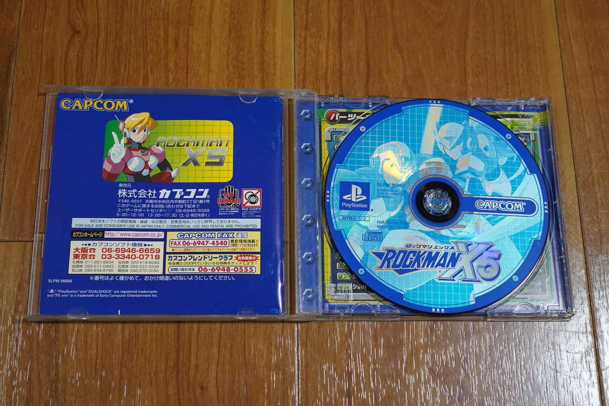 Rockman X5 (Mega Man X5) PS1 PlayStation Complete NTSC-J Japan