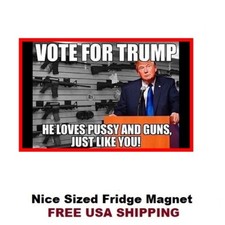 444 -Funny Donald Trump Refrigerator Toolbox Locker Magnet 