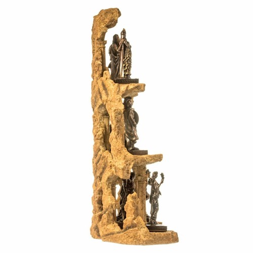 Miniature Set 12 Olympian Gods of Mount Olympus Cold Cast Bronze Statues w/ base - Picture 4 of 11