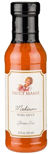 Saucy Mama Medium Wing Sauce (12oz.) - 6 PACK