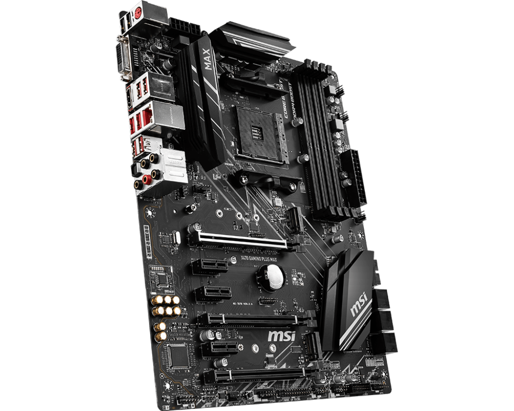 FOR MSI X470 GAMING PLUS MAX AM4 AMD 64GB DVI-D HDMI ATX