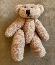 Mini Teddy Bear Fully Jointed Handmade Small miniature plush brown