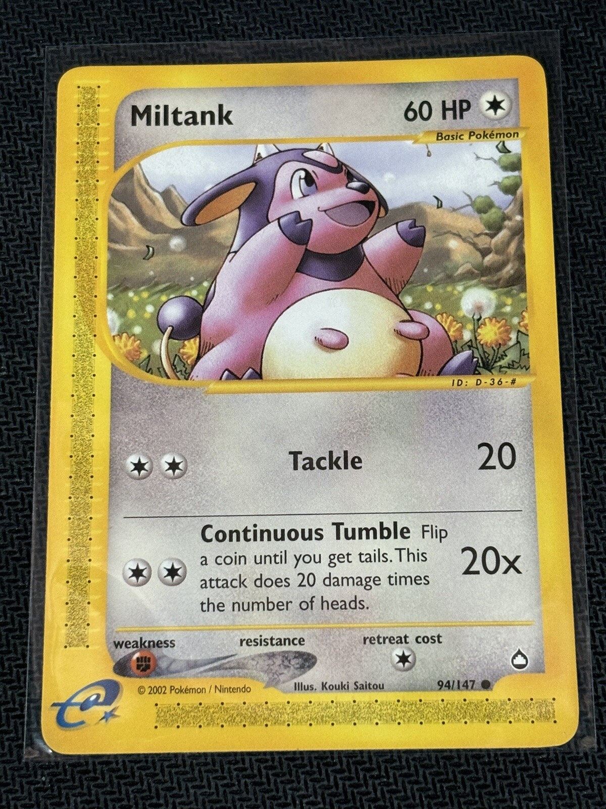 Miltank 94/147 Regular Pokémon Card Aquapolis E-Series Common WOTC Pokemon LP+