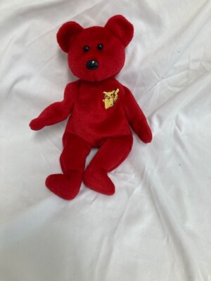 POKEMON PICABEAR RED 1999 PIKACHU Rare   LTD LOGO 8.5'' New