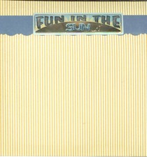 Fun in the Sun Summer Beach Shore Vacation 6 x 6 Premade Scrapbook Page