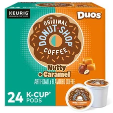 The Original Donut Shop, Duos Nutty + Caramel Medium Roast K-Cup Coffee