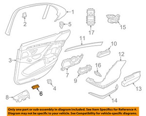 Details About Mercedes Oem 14 17 S550 Interior Rear Door Courtesy Lamp 00090613358r73