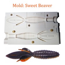 Mold Sweet Beaver Soft Plastic Fishing Lure B...
