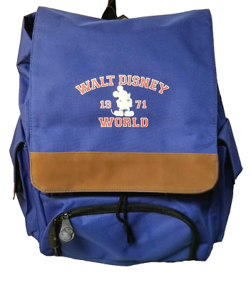 NWT Walt Disney World 1971 Backpack Blue Book Bag Mickey  display picture 1