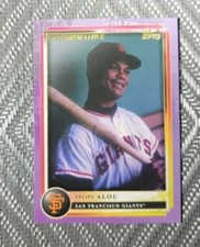 2022 Topps X Aaron Judge Curated Set Felipe Alou Purple Parallel 25/25 Giants SP