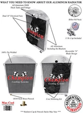 Cold 3 Row Radiator Chevy Config,10" Fans - 1939 Chevy JA Master Deluxe V8 Conv