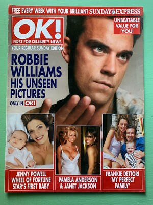 OK Apr-2001 ROBBIE WILLIAMS Jenny Powell Gary Rhodes Terri Seymour Colette Brown