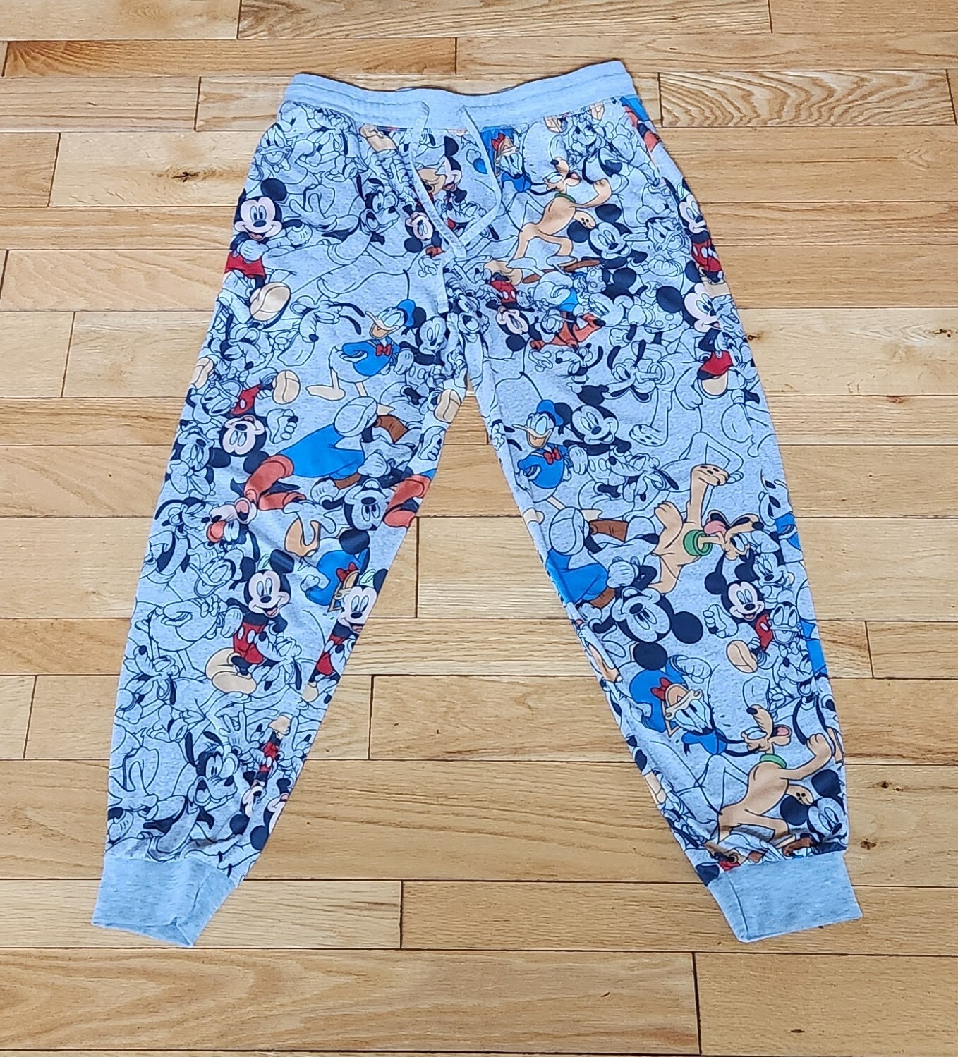 Pajama Pants Disney Mickey Mouse Jogger Lounge Medium Donald Duck Goofy Pluto