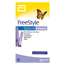 Abbott FreeStyle Optium Blood Ketone Test Strips - 10 Pack Exp05/26 - NEW IN BOX