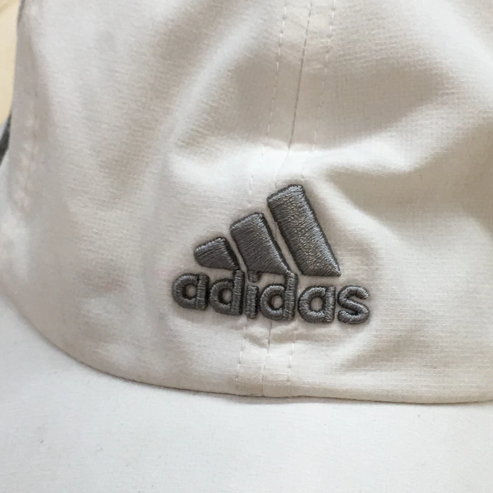 Adidas Climalite Baseball Hat Womens White One Size Curved Brim Embroidered Logo - Image 3 of 4