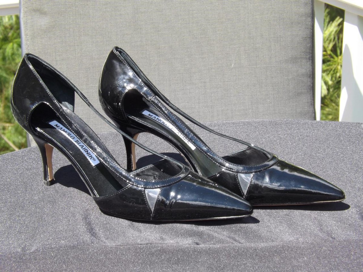 Manolo Blahnik ブラック ハイヒール Manolo Blahnik ブラック ハイヒール - メルカリ