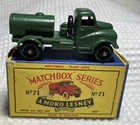 Matchbox/Lesney #71A AUSTON 200 GALLON WATER  TRUCK, with B Box, Mint Condition!
