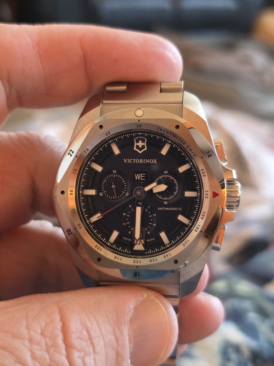 Victorinox I.N.O.X. Chronograph Quartz Blue Dial Men's Watch