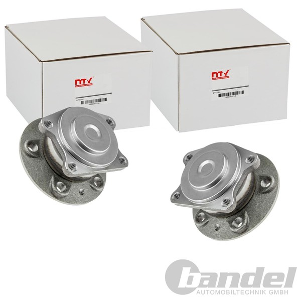 2X NTY Radlager Satz Hinten Beidseitig Passend FÜR Volvo S60 S80 V70 XC70-image