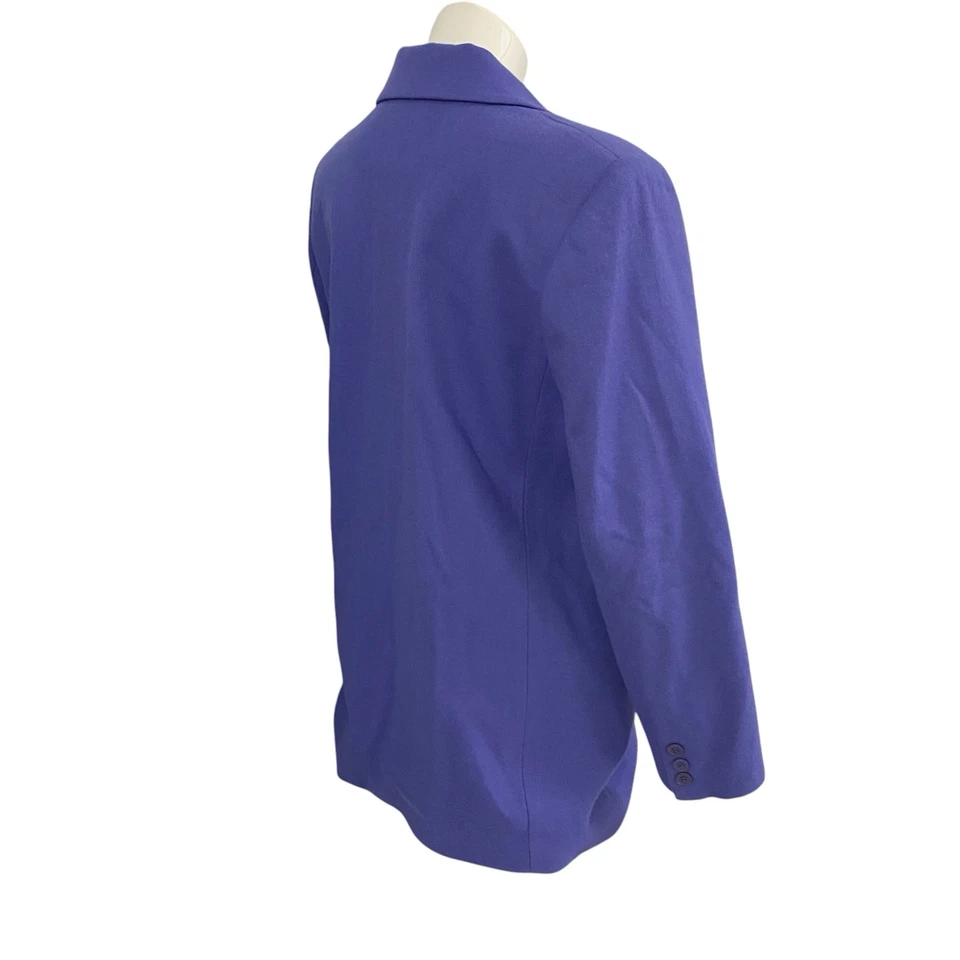 Blazer Kristen Blake Mujer 10 Periwinkle Chaqueta Carrera Profesional Trabajo Oficina Foto 3 de 4