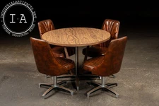 MCM Five-Piece Dining Table and Chair Set by Chromcraft