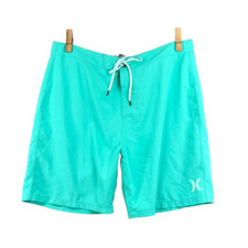 Hurley One and Only Board Shorts Mens 34 Aqua Beach Surfing Swimwear Tropical