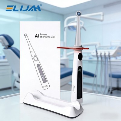 Dental Cordless LED 1S Light Cure Lamp Metal Head Curing Light 360° 4 Mode