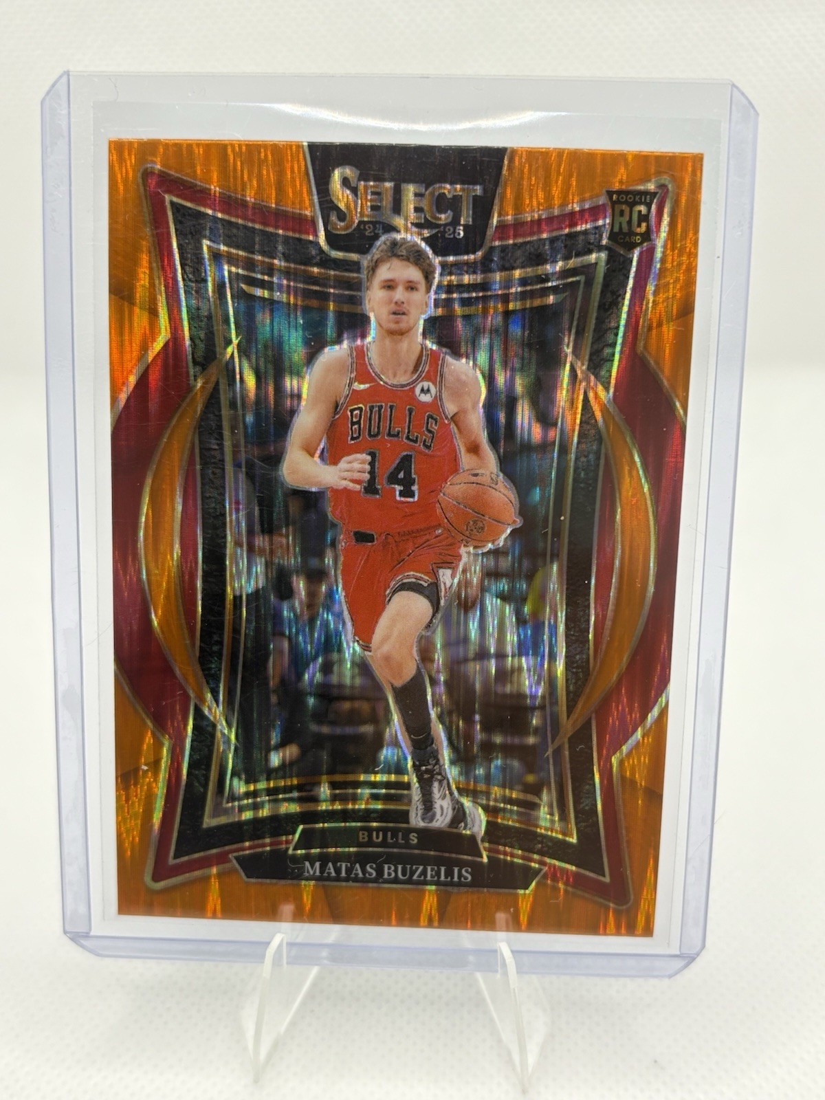 2024-25 Panini Select - Concourse Matas Buzelis #70 Orange Flash Prizm (RC)