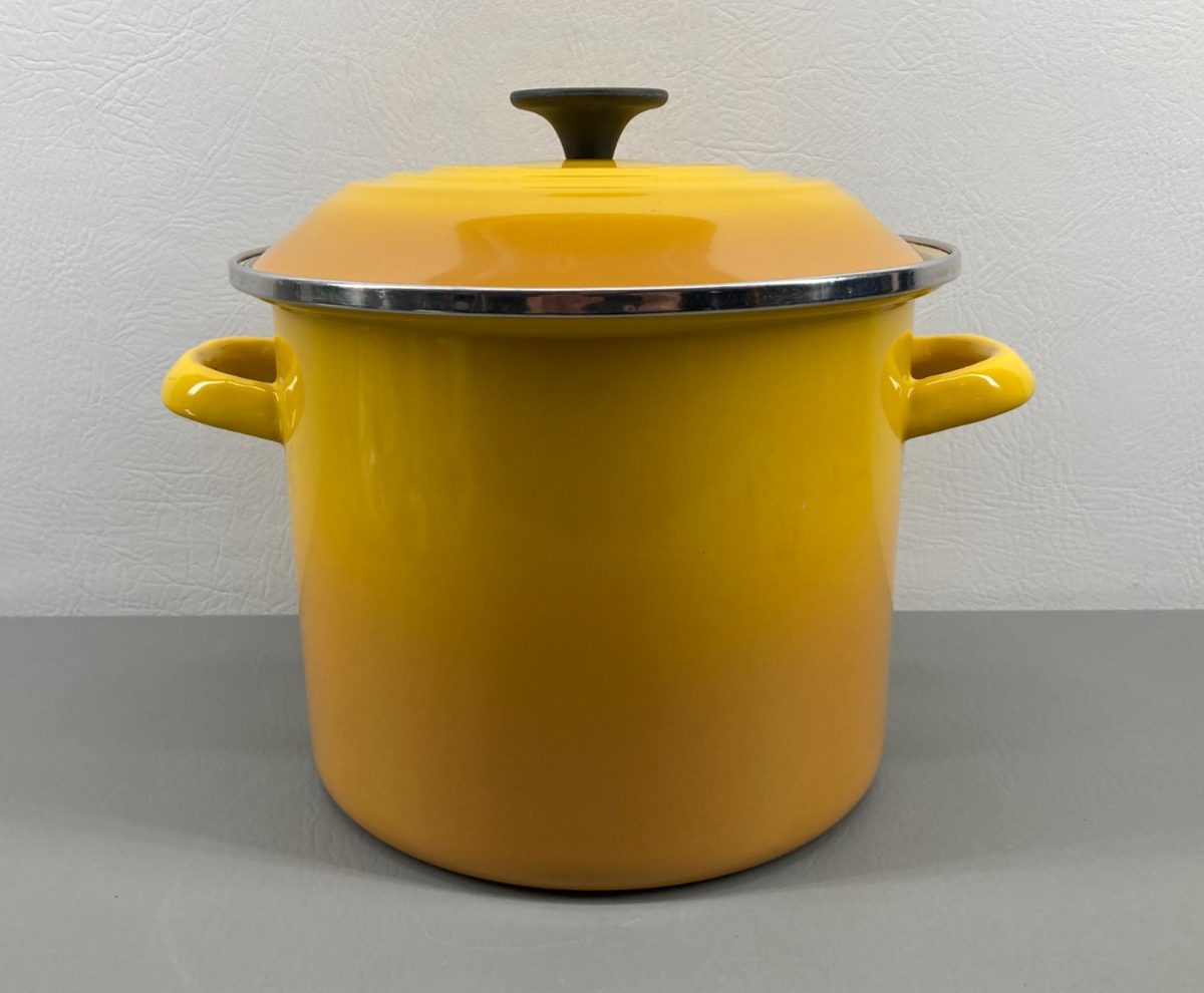 Le Creuset Yellow Stock Pot Enamel on Steel 6 Quarts | eBay