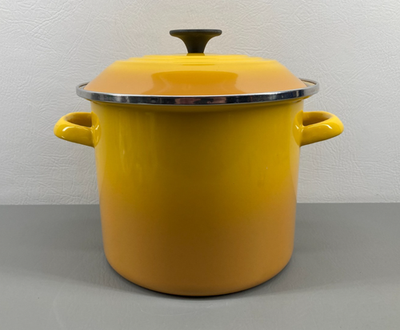 Le Creuset Yellow Stock Pot Enamel on Steel 6 Quarts | eBay
