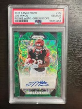 2017 Panini Prizm Joe Mixon Rookie Auto Green Scope /99 PSA 10