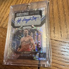 2023 WWE Panini Prizm Silver Disco Sensational Signatures LA Knight