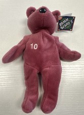 98 Salvino's Bamm Beano's Chipper Jones 10 MLB Baseball Stuffed Bear-Loose 1926