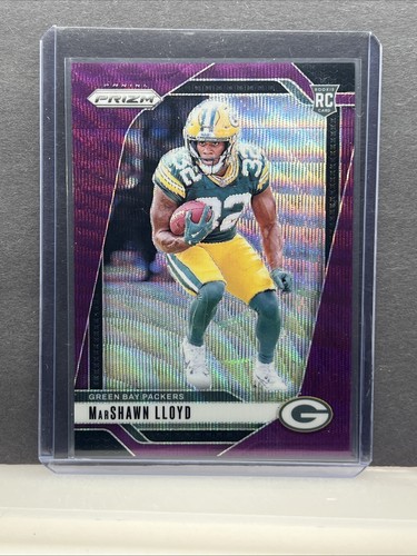 Panini Prizm MarShawn Lloyd Purple Wave Prizm RC/99 #374 2024 Packers 99/99 - Imagen 1 de 2
