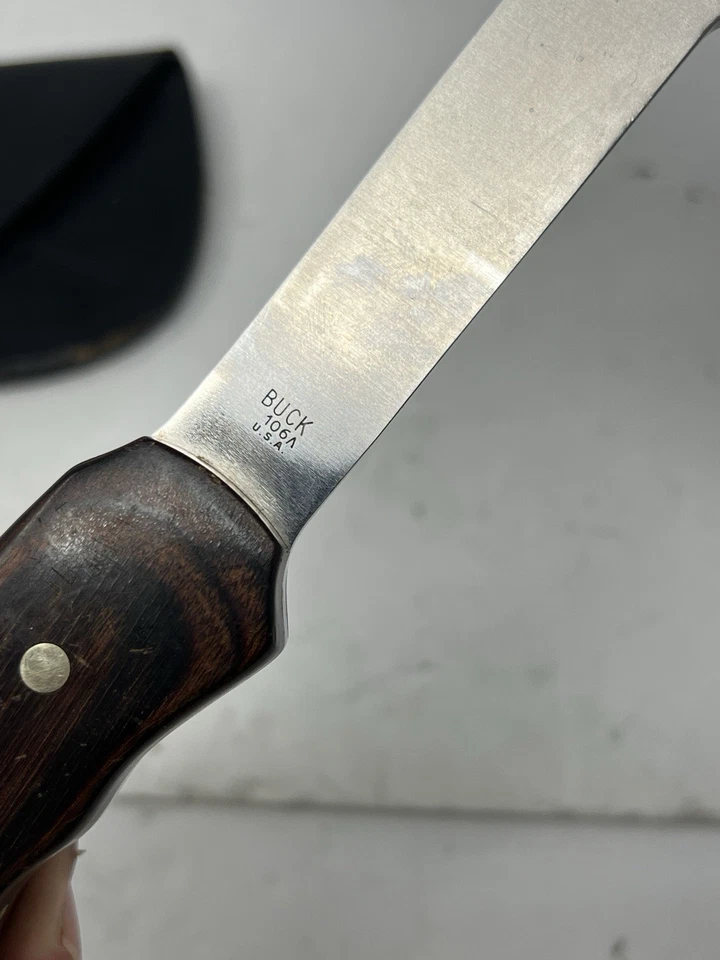 Hacha de cazadores Buck 106 vintage rara. HACHA DE CAMPING HACHA. Foto 4 de 4