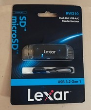 Lexar RW310 Dual-Slot USB-A/C Reader SD microSD USB 3.2 Gen 1